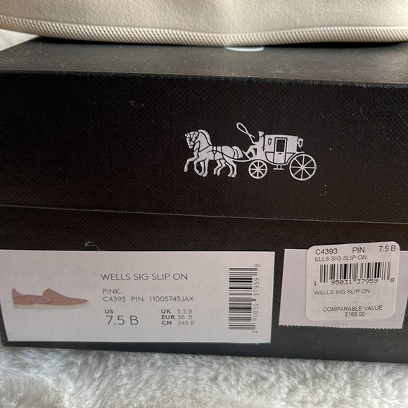 NWT in box Coach slip-on sneakers size 7.5 - Picture 5 of 6